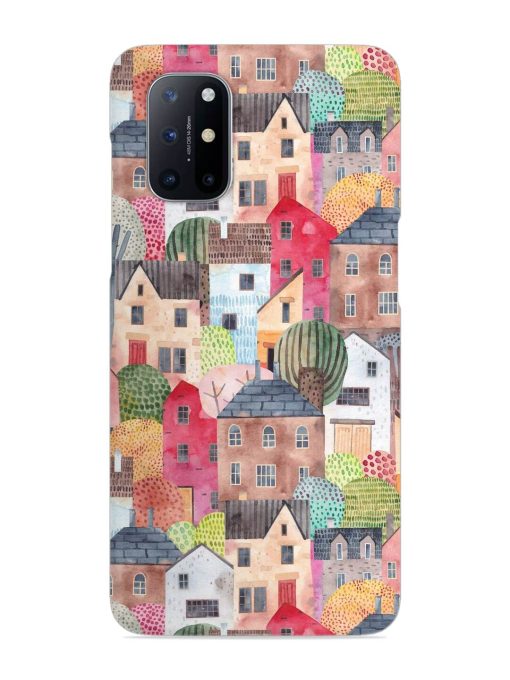 Abstract Seamless Pattern Snap Case for Oneplus 8T (5G) Zapvi