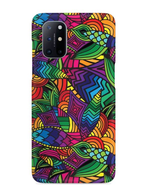 Abstract Multicolor Seamless Snap Case for Oneplus 8T (5G) Zapvi