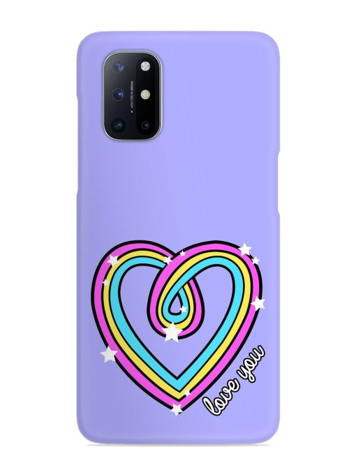 Colorful Rainbow Heart Snap Case for Oneplus 8T (5G) Zapvi