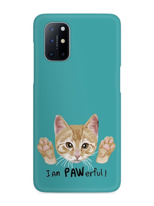 Typography Slogan Cat Snap Case for Oneplus 8T (5G) Zapvi