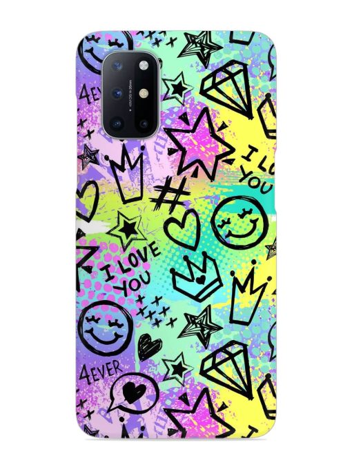 Bright Seamless Pattern Snap Case for Oneplus 8T (5G) Zapvi