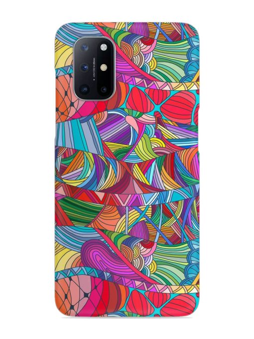 Seamless Patterns Hand Drawn Snap Case for Oneplus 8T (5G) Zapvi