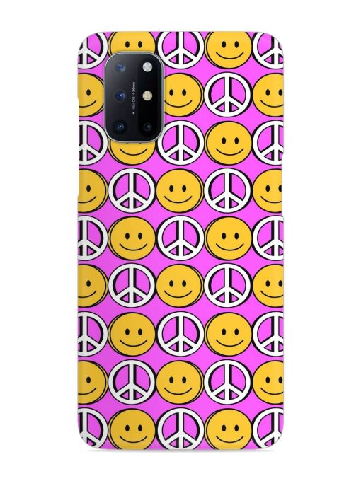 Smiley Face Peace Snap Case for Oneplus 8T (5G)