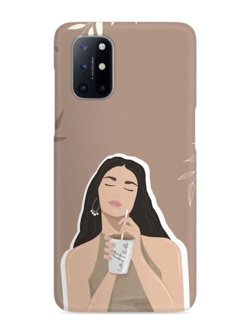 Girl With Coffee Snap Case for Oneplus 8T (5G)