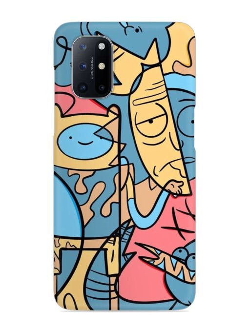 Silly Face Doodle Snap Case for Oneplus 8T (5G) Zapvi