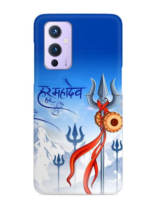 Har Har Mahadev Trishul Snap Case for Oneplus 9 (5G) Zapvi