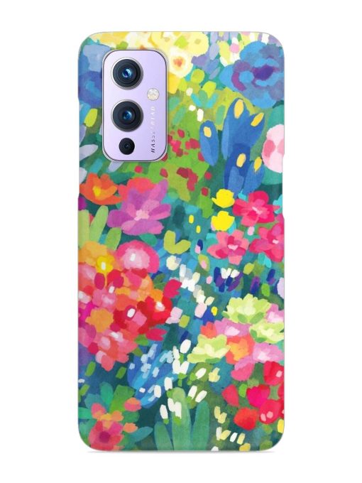 Watercolor Flower Art Snap Case for Oneplus 9 (5G) Zapvi