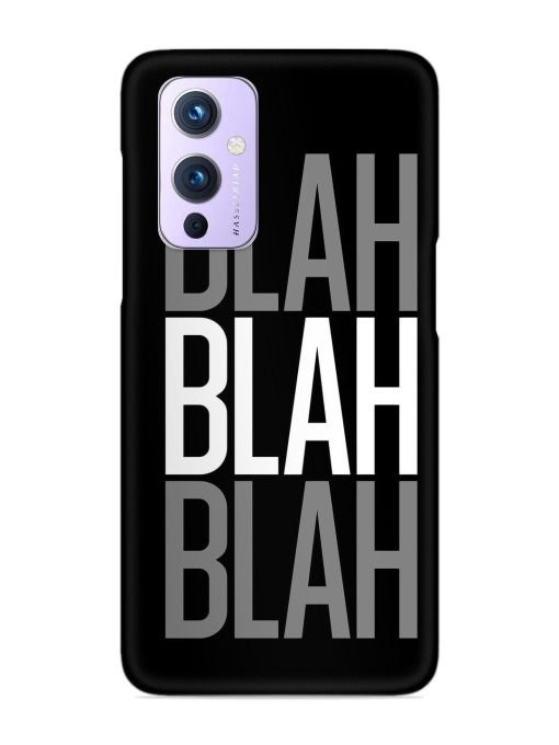 Blah Blah Blah Wallpaper Snap Case for Oneplus 9 (5G)