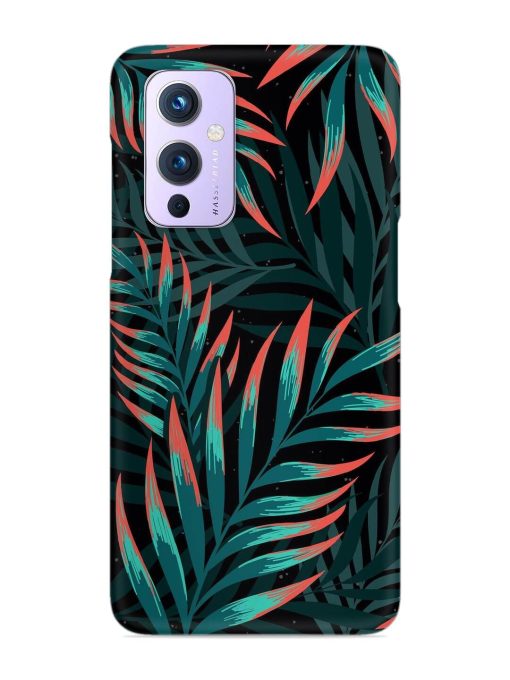 Green Leaf Art Snap Case for Oneplus 9 (5G) Zapvi