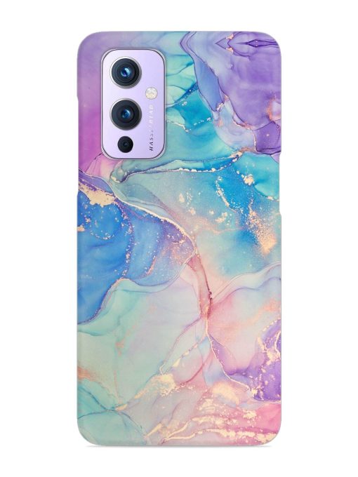 Alcohol Ink Colors Snap Case for Oneplus 9 (5G) Zapvi