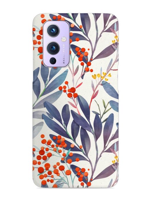 Seamless Floral Pattern Snap Case for Oneplus 9 (5G)