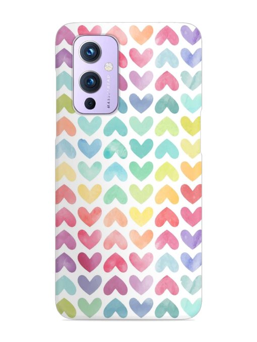 Seamless Colorful Watercolor Snap Case for Oneplus 9 (5G)