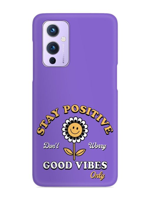 Retro Positive Flower Snap Case for Oneplus 9 (5G) Zapvi