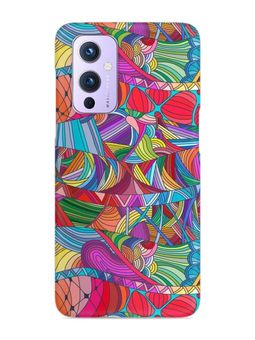 Seamless Patterns Hand Drawn Snap Case for Oneplus 9 (5G) Zapvi