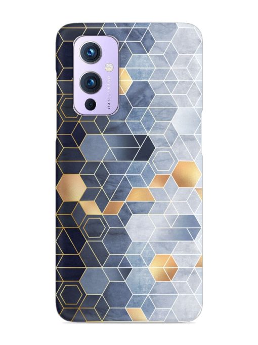 Geometric Abstraction Hexagons Snap Case for Oneplus 9 (5G) Zapvi