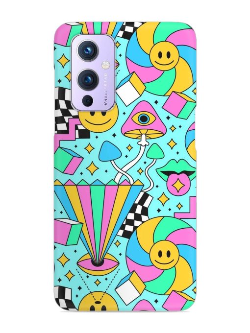 Trippy Rainbow 60S Snap Case for Oneplus 9 (5G)