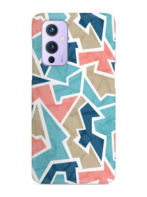 Vintage Geometric Triangle Snap Case for Oneplus 9 (5G) Zapvi