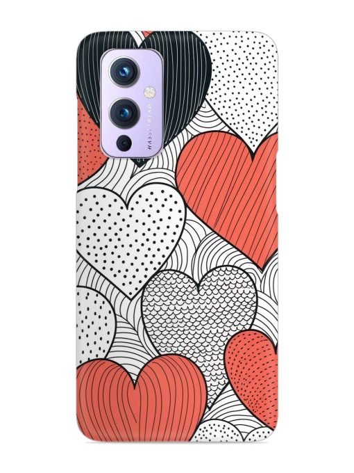 Girly Heart Seamless Snap Case for Oneplus 9 (5G) Zapvi