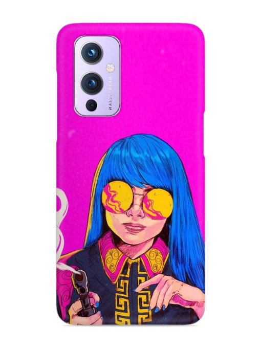 Aesthetic Anime Girl Snap Case for Oneplus 9 (5G)