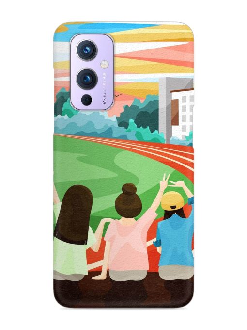 School Playground Snap Case for Oneplus 9 (5G) Zapvi