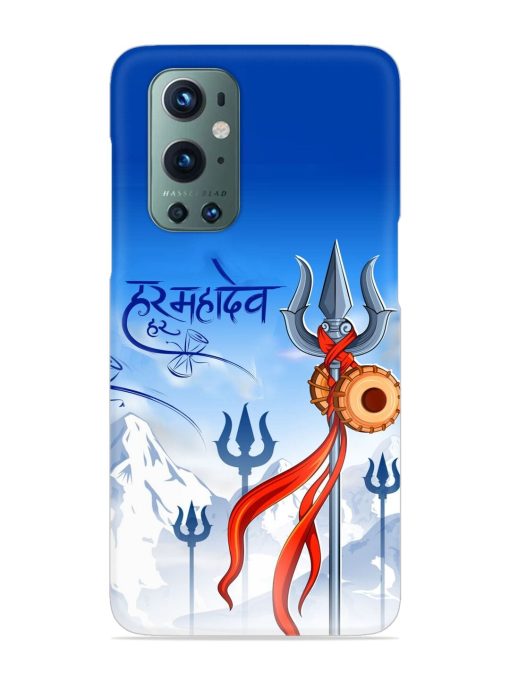 Har Har Mahadev Trishul Snap Case for Oneplus 9 Pro (5G) Zapvi