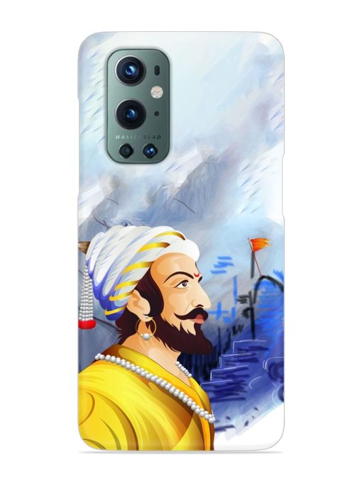 Shivaji Maharaj Color Paint Art Snap Case for Oneplus 9 Pro (5G)