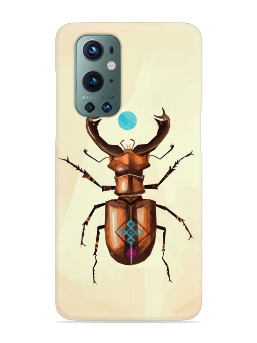 Stag Beetle Vector Snap Case for Oneplus 9 Pro (5G) Zapvi