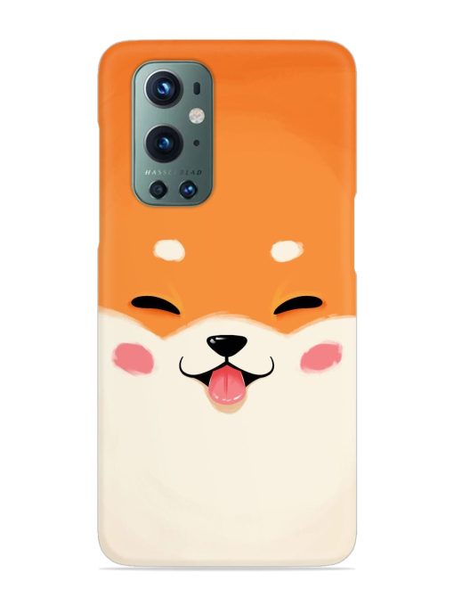 Cute Dog Face Vector Snap Case for Oneplus 9 Pro (5G) Zapvi