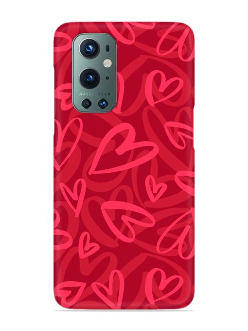 Seamless Romantic Pattern Snap Case for Oneplus 9 Pro (5G) Zapvi