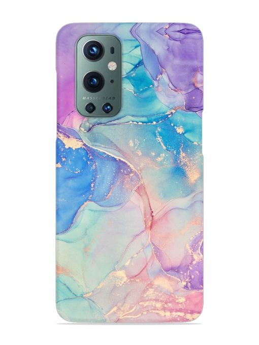 Alcohol Ink Colors Snap Case for Oneplus 9 Pro (5G) Zapvi