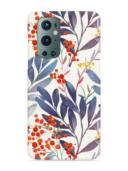 Seamless Floral Pattern Snap Case for Oneplus 9 Pro (5G)