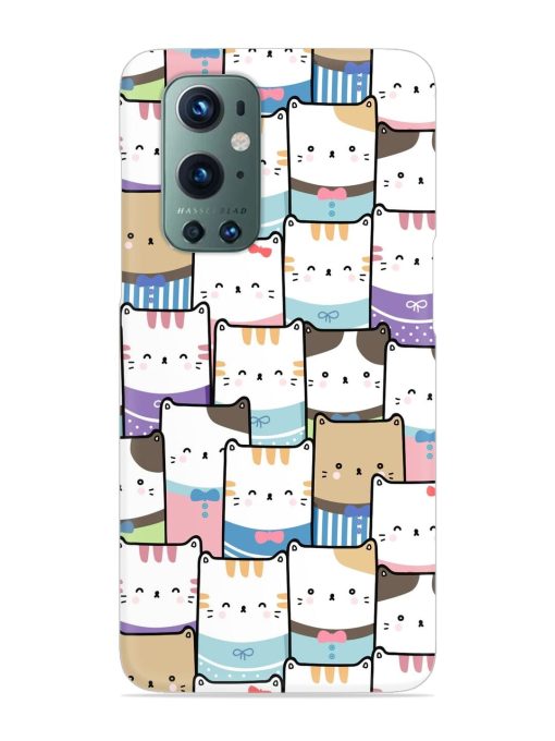 Cute Adorable Cat Snap Case for Oneplus 9 Pro (5G)