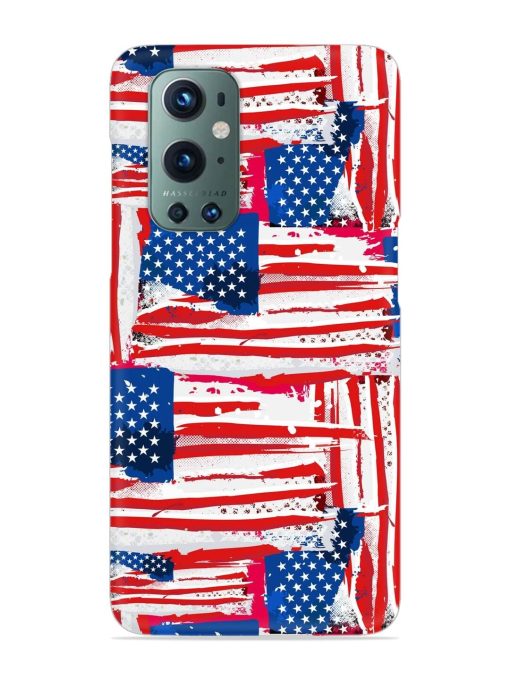 Usa Flag Seamless Snap Case for Oneplus 9 Pro (5G) Zapvi