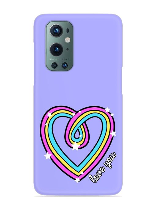 Colorful Rainbow Heart Snap Case for Oneplus 9 Pro (5G)