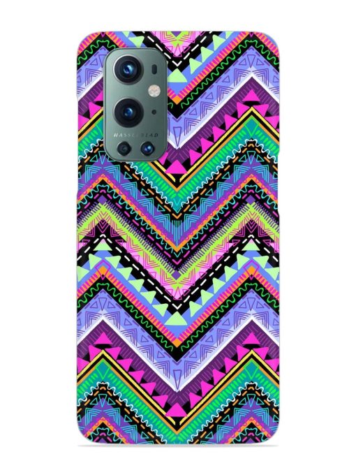 Tribal Aztec Print Snap Case for Oneplus 9 Pro (5G) Zapvi