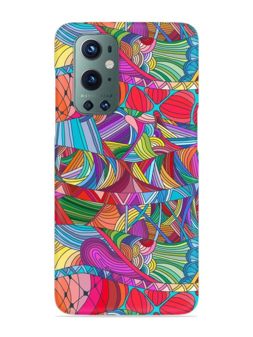 Seamless Patterns Hand Drawn Snap Case for Oneplus 9 Pro (5G) Zapvi