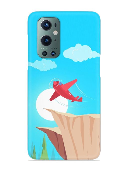 Small Planes In Flight Snap Case for Oneplus 9 Pro (5G) Zapvi