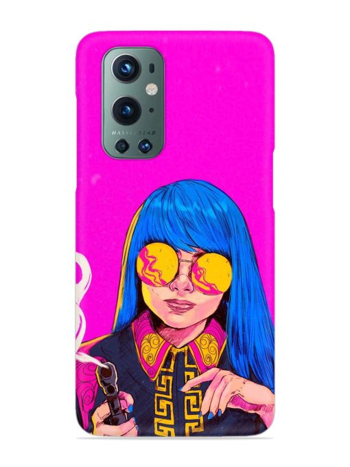 Aesthetic Anime Girl Snap Case for Oneplus 9 Pro (5G) Zapvi