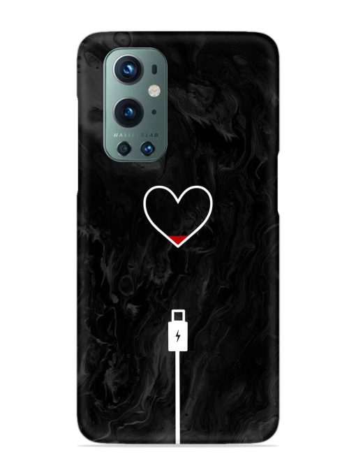 Heart Charging Vector Snap Case for Oneplus 9 Pro (5G) Zapvi