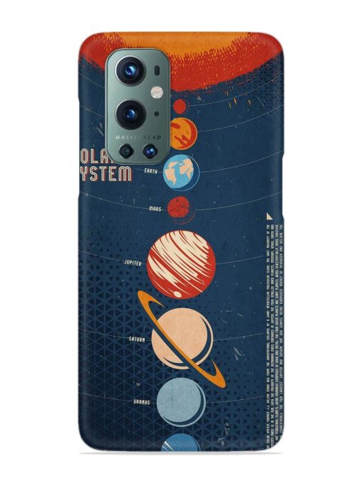 Solar System Vector Snap Case for Oneplus 9 Pro (5G) Zapvi