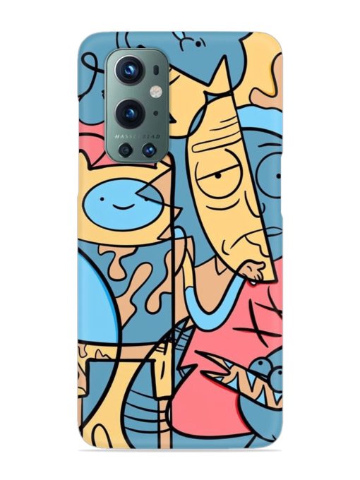 Silly Face Doodle Snap Case for Oneplus 9 Pro (5G) Zapvi