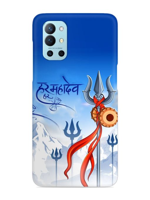 Har Har Mahadev Trishul Snap Case for Oneplus 9R (5G) Zapvi