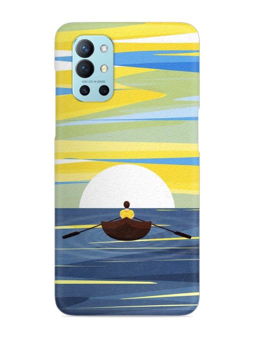 Rowing Person Ferry Paddle Snap Case for Oneplus 9R (5G) Zapvi