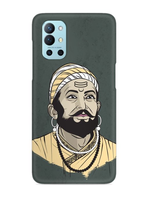 Shivaji Maharaj Vector Art Snap Case for Oneplus 9R (5G) Zapvi