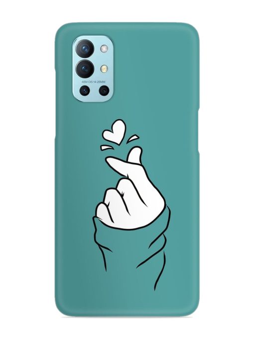 Korean Heart Sign Art Snap Case for Oneplus 9R (5G)