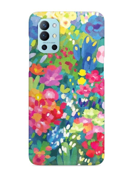 Watercolor Flower Art Snap Case for Oneplus 9R (5G) Zapvi