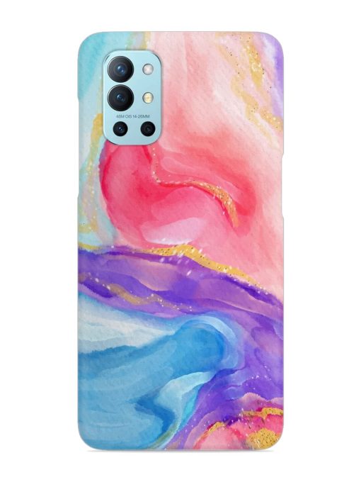 Watercolor Gradient Snap Case for Oneplus 9R (5G) Zapvi