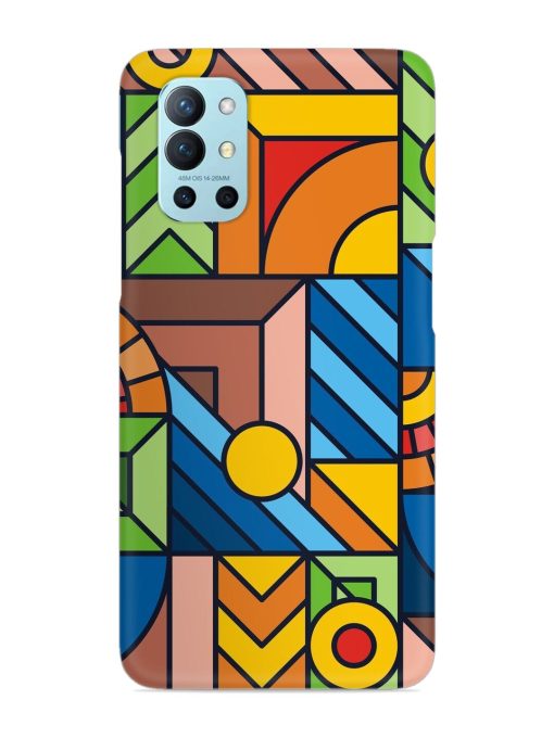 Colorful Geometric Snap Case for Oneplus 9R (5G)