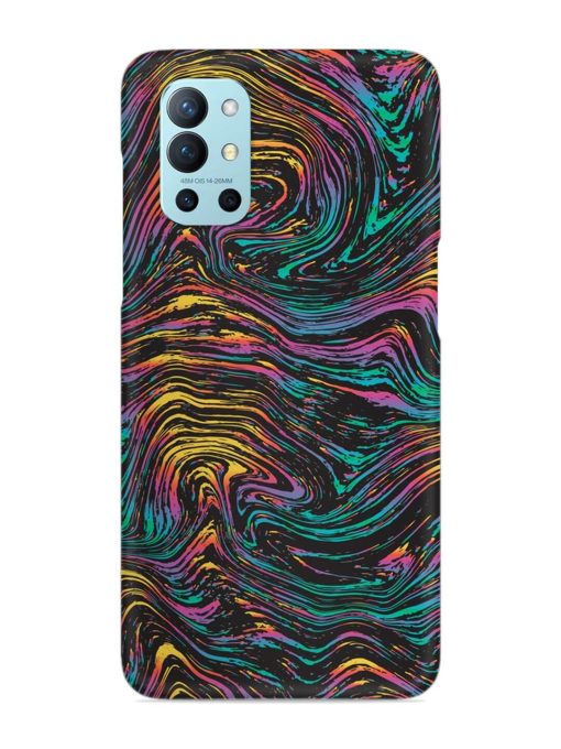 Abstract Liquid Colors Snap Case for Oneplus 9R (5G) Zapvi