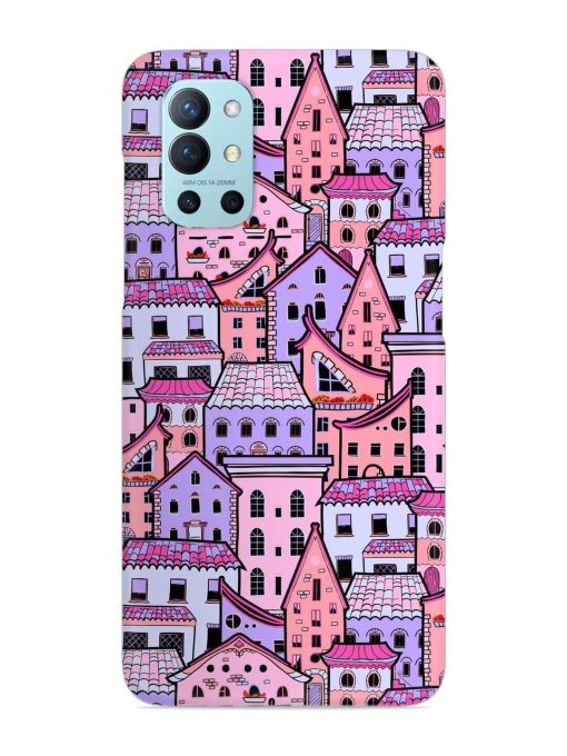 Seamless Pattern Houses Snap Case for Oneplus 9R (5G)